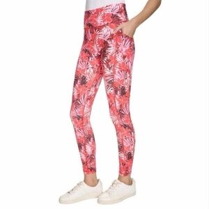 DKNY SPORT Ladies Dizzy Tropics Printed Leggings, L